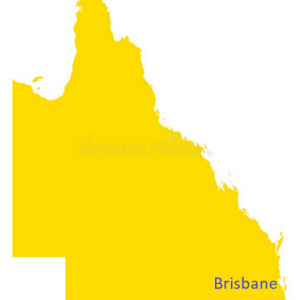 Outline map of Queensland